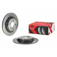 2X Brembo Bremsscheiben 302Mm Gelocht Voll Hinten Passend FÜR Volvo S60 S80 V60