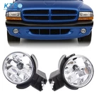 Pair Front Bumper Fog Lights For Dodge Dakota 1997-2000/For Durango 1998-2000