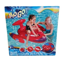 H2oGo Bestway Space Splasher with Water Gun Red Ride Swimming Pool Rider Float 