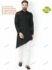 Traditional Fashion Shirt Ethnic Wear Mens Regular Size Kurta Cotton Clothing