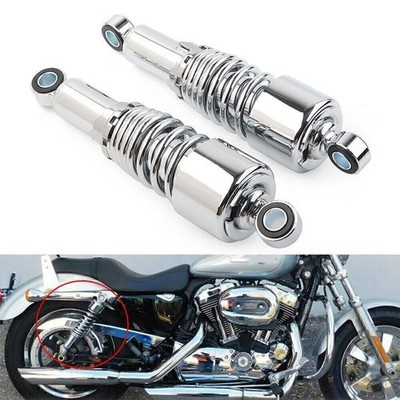 Rechts Stoßdämpfer Federbein 267mm 10.5'' für Harley Touring Road King Chrom