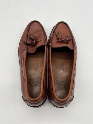 Allen Edmonds Naples Brown Leather Mens Size 9.5 B Tassel  display picture 1