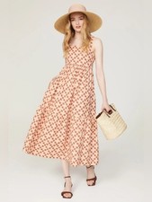 Madewell Apron Checkered Midi Dress Size 4
