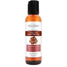 Castor Oil Turkey Red by Velona - 2 fl oz Pure and Natural Cold Pressed