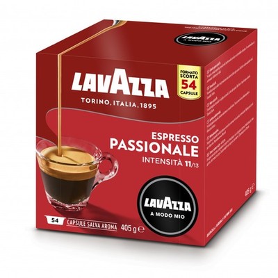 Lavazza A Modo Mio Espresso Passionale Verpackung 54 Kapseln Kaffee