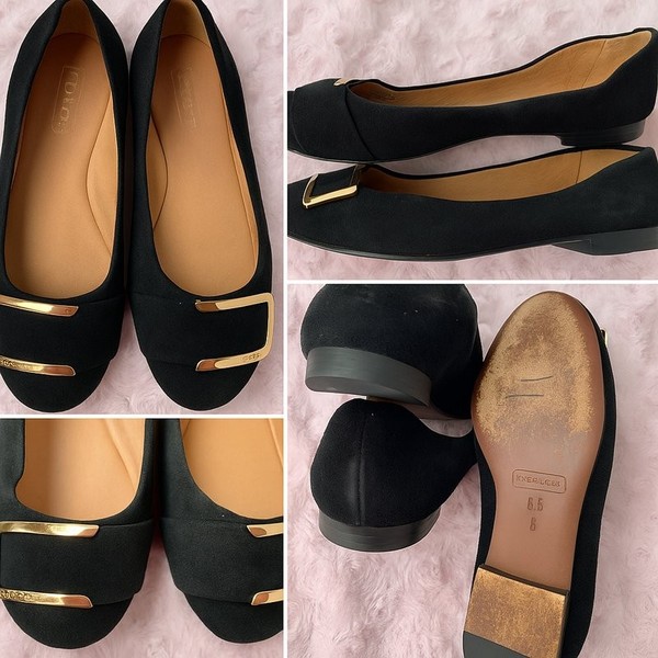 Women Coach Heels Black Suede 36 #1RYD