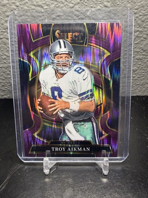 #ad Troy Aikman 2025 Panini Select purple Prizm Shock 699 Cowboys HOF $11.99