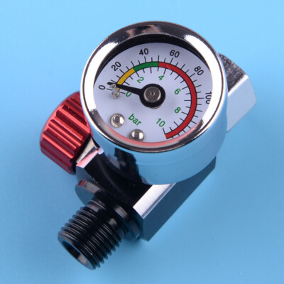 1x Air Regulator Pressure Gauge Compressor fit for Devilbiss Iwata 0-140 PSI Acc