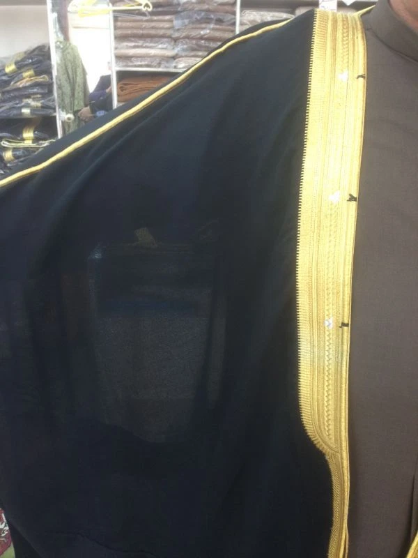 ✨️BISHT✨️ BOUTIQUE DEL DESIERTO Hombres Islámico Kuwaití Khaleejy Capa Calidad Superior Foto 3 de 4