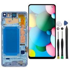 For Samsung S10 G973 TFT LCD Touch Screen Digitizer Blue Display Replacement