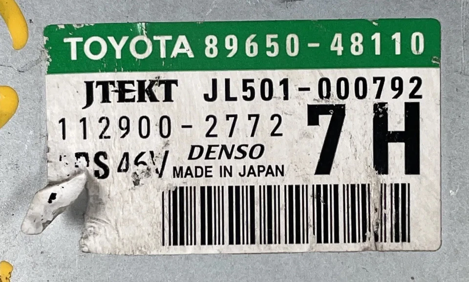 2011 LEXUS RX450H POWER STEERING COMPUTER 89650-48110 OEM - Imagem 3 de 3