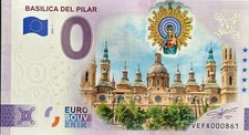0 EURO Ticket Basilica Del Pilar Spain Color 2024 Various Number