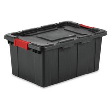 STERILITE 14649006 Storage Tote,Black,Polypro...
