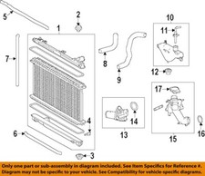 TOYOTA OEM 08-25 Avalon Radiator Components-Radiator Upper Insulator 16523F0020