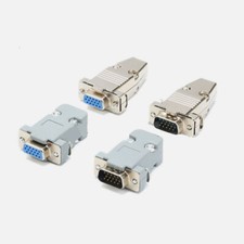 VGA15 DIY 15-pin D-Sub Connector Male / Female Housing Solder Type Plug Socket