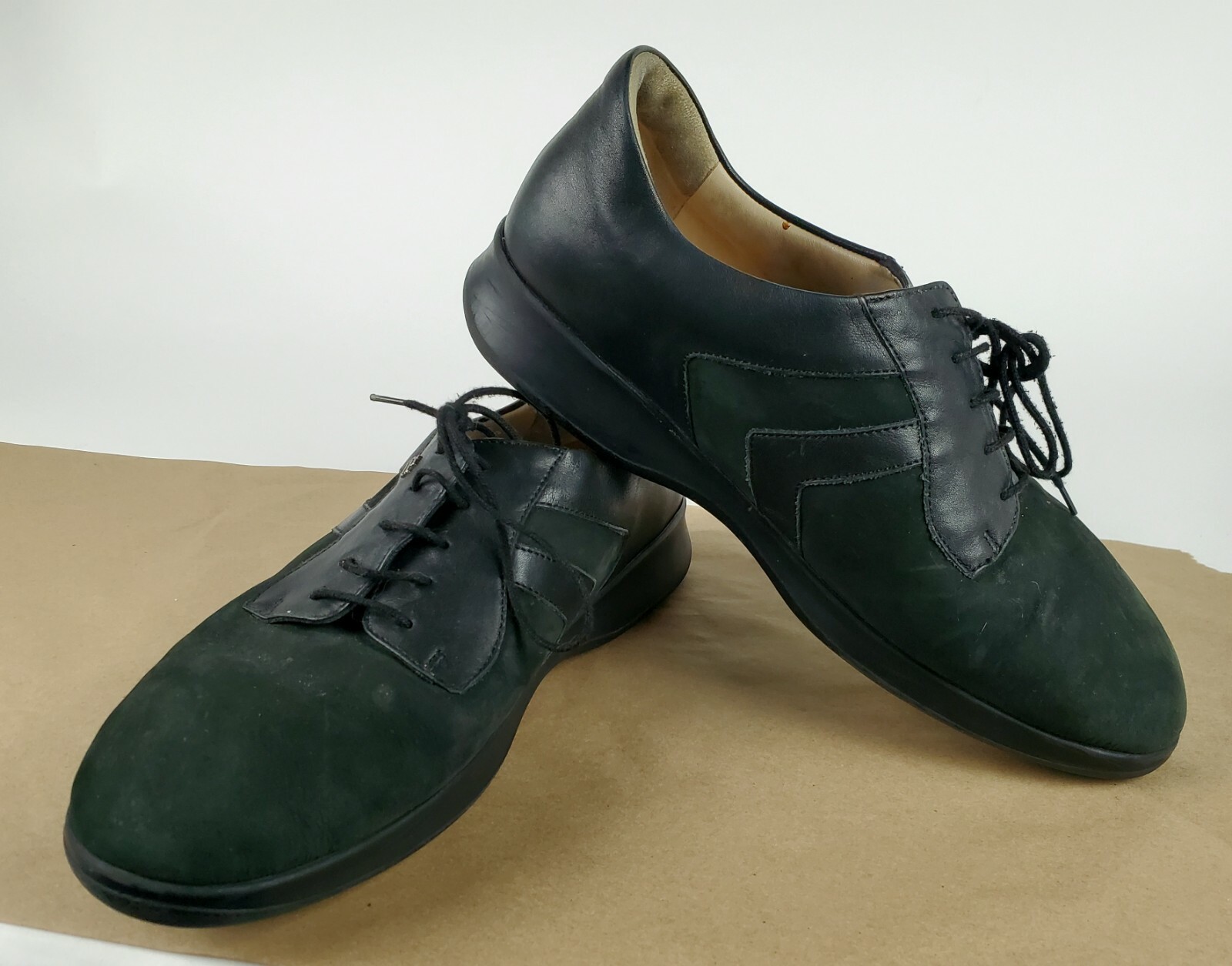 SAOLA Scarpe comode Finn Oxford pelle scamosciata Germania nere taglia 8