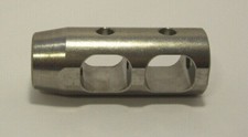 12x20 Stainless Steel Muzzle Brake W Free Crush Washer Fits .177 .22 Caliber