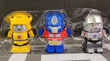 Little People Collector Transformers OPTIMUS PRIME BUMBLEBEE & MEGATRON 3"