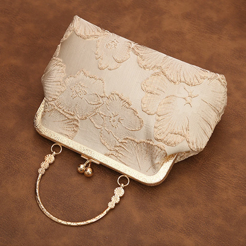 Evening Clutch Bags Bridal Bag Vintage Handbags Crossbody Bags for Wedding Party - Image 4 of 4