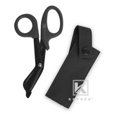 KRYDEX Medic Hand Pouch Shears Tactical Shear Pouch Scissors Sheath MOLLE Black