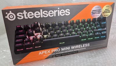Steelseries Apex Pro Mini Wireless - Mechanische RGB Gaming Tastatur 60% F-Faktor