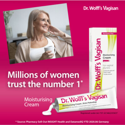 Dr. Wolff's Vagisan Moisturising Cream Hormone-Free Vaginal Moisturiser 50g- DHL