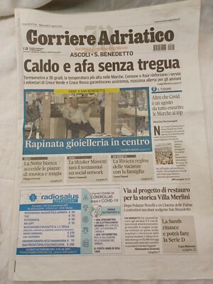 2021 08 11 - ADRIATIC COURIER - AUGUST 11, 2021 - DAILY - HOT AND HOT WITHOUT