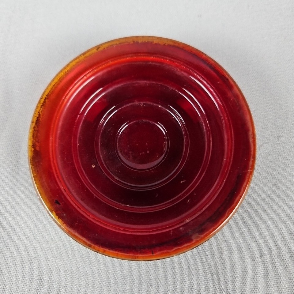 Ruby Red Glass Bulls Eye Taillight Lens Model T Era Rat Rod | eBay