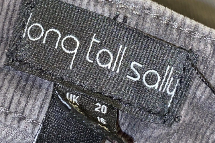 Long Tall Sally Gray Corduroys Womans Size 16 Tall 39x34 - Image 2 of 4