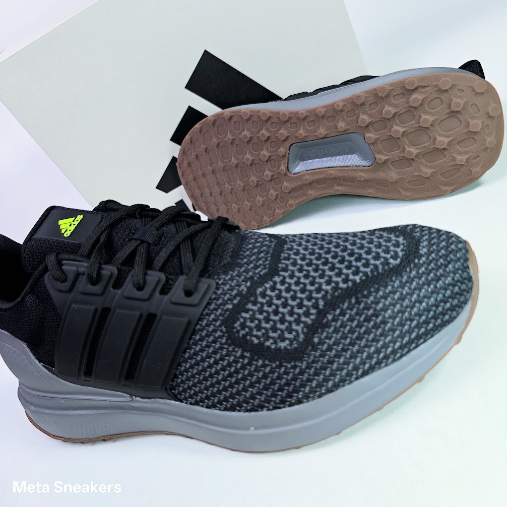 Adidas US 10.5 Men's Black Grey Lifestyle Comfort Retro UBounce DNA  IE8951  NIB