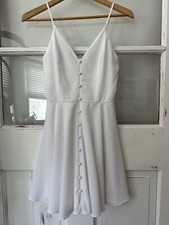 Windsor White Fresh and Flirty Skater Dress Size Small