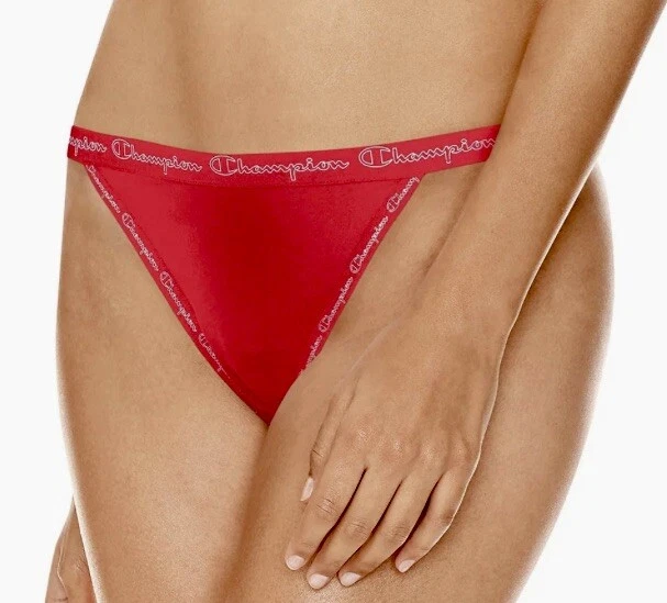 CHAMPION Microfibra 3 Pk Azul Marino Bl Forte Azul Rojo Tanga Bikini Panty Mujer 2XL 9 Foto 2 de 4