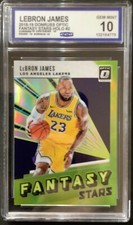 Lebron James 2018-19 Panini Donruss Optic Fantasy Stars 2 Holo Prizm GEM MINT 10