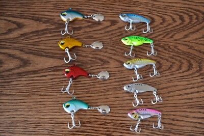 5 PCS Metal VIB Vibration 4 PCS 3D Eyes Minnow  Fishing Lure Hard Bait MUST HAVE