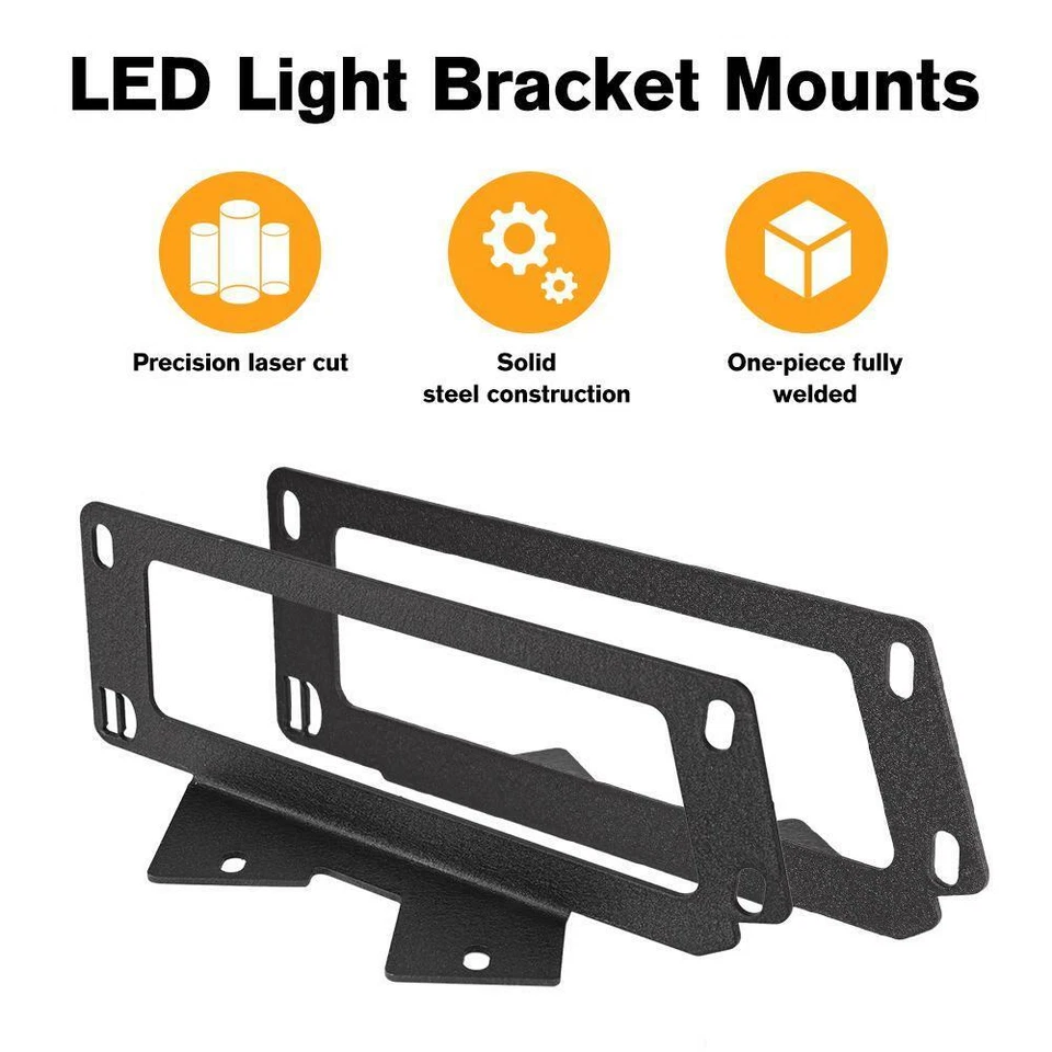 Para Dodge Ram 2500/3500 2010-2018 + 4" 18W LED Pods luz antiniebla lámpara + juego de soportes Foto 4 de 4