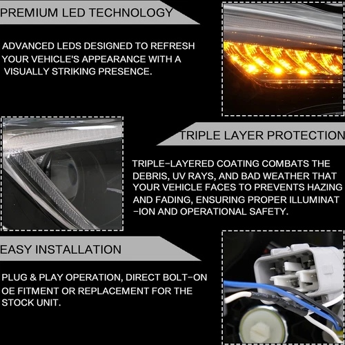 LED Headlights Fit Toyota 86 / Subaru BRZ /Scion FR-S 2012-2021 Sequential Lamp - Picture 7 of 14