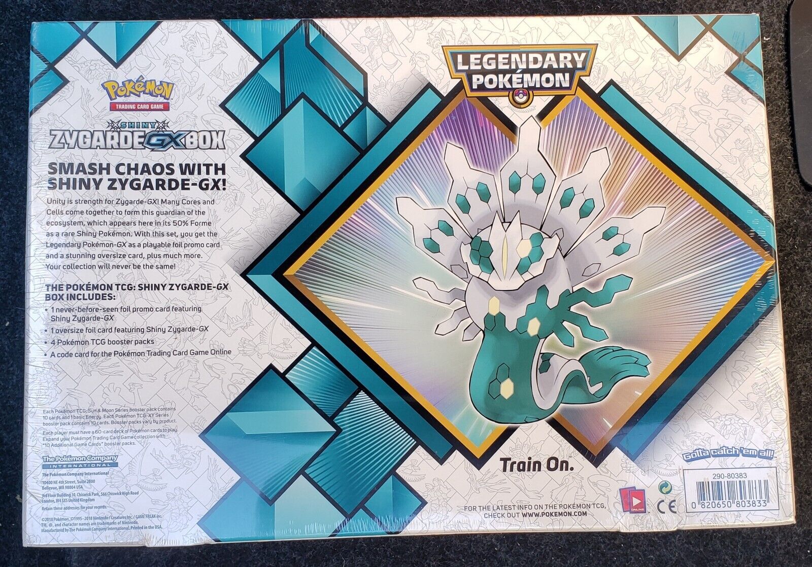 Pokemon BOX Pokemon Lendarios SHINY ZYGARDE-GX Brilhante 40819