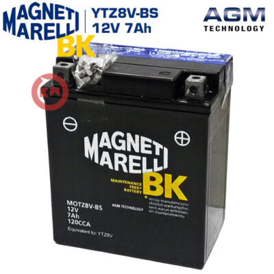 BATTERIA MOTO MAGNETI MARELLI MOTZ14S-BS 11.2Ah 230A (SX) AGM SENZA MANUTENZIONE (cm) 15.0x8.7x11.0