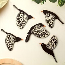 Scandinavian Bird Lover Gift Set Wooden Wall Art For Bedroom Office Home Decors