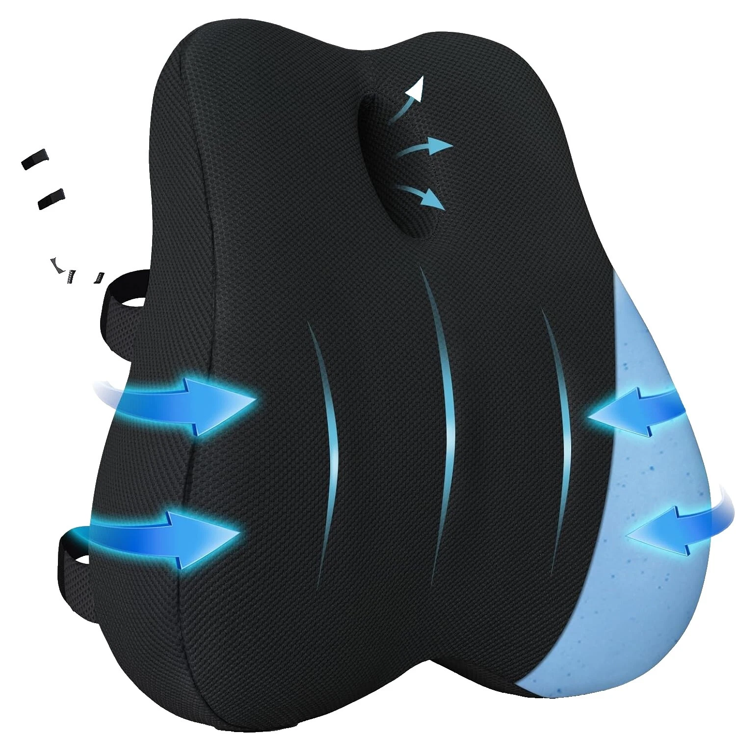 Memory Foam Lumbar Pillow Bed Pillows