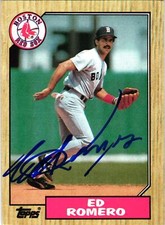 1987 Topps Signed MLB Baseball Cards - Autographed - You Pick for your set