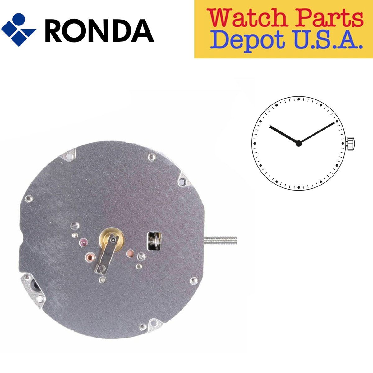 Genuine Ronda 702 or 703 Quartz Watch Movement Swiss Parts