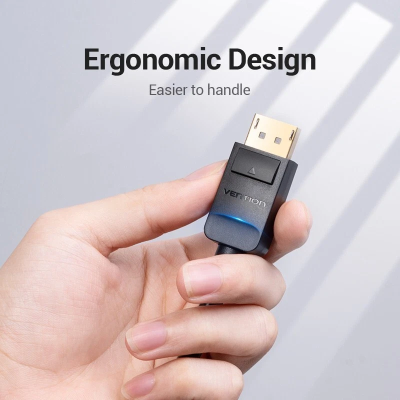 New Display Port DP Male to VGA male Adapter Converter Cable Lead DisplayPort 2m - Image 2 of 4