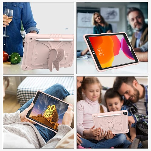 Kids Butterfly Stand Case For iPad 9th 8th 7th 6th Generation 10.2" Shockproof - Picture 31 of 53