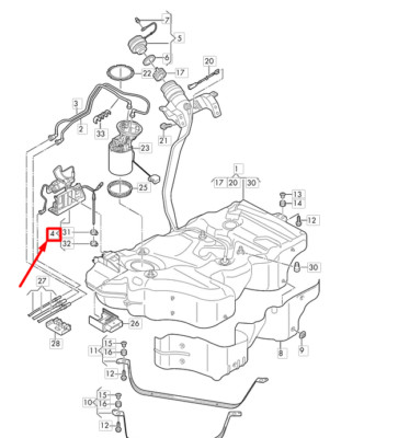 NEW VOLKSWAGEN PASSAT B8 3G FUEL PUMP BLOCK HEATER 3Q0201607A ORIGINAL