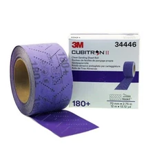 3M (34446) Cubitron II Hookit Hook & Loop Clean Sandpaper Sheet Roll, 180 Grit