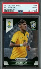 2014 Panini Prizm World Cup Neymar Jr. Card #112 Graded PSA 9 MINT 1st YEAR RC