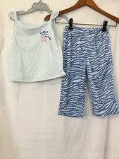 New Carter's Girls Zebra Tank Top Pant Poly Pajama 2 pc Set Toddler U pick