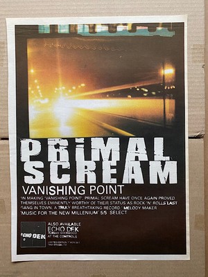 PRIMAL SCREAM VANISHING POINT(A) POSTER SIZE Original Musik Presse Werbung aus 1