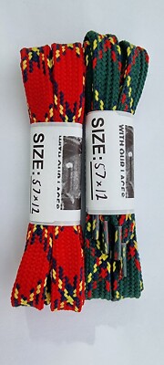 Flache Schlauchschnürsenkel 57 cm x 12 mm Schnürsenkel: kostenloser UK-Versand. 2 Farben zur Auswahl.